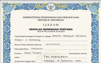 Ijazah Tahun Pelajaran 2020/2021